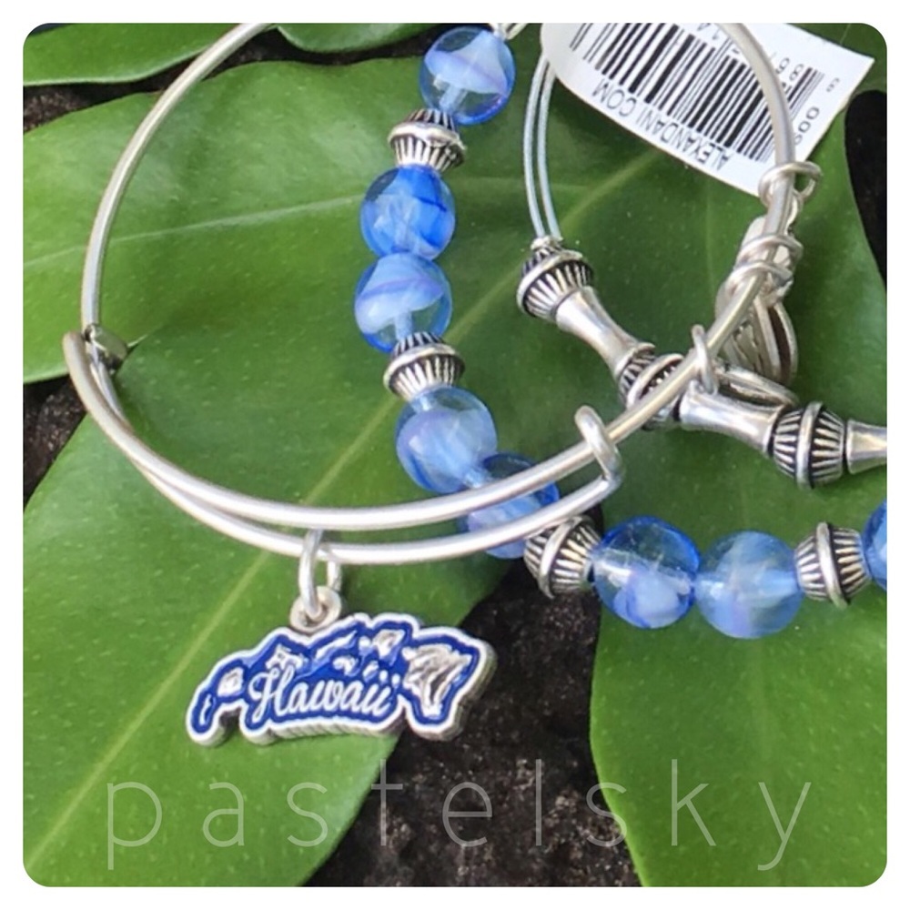 🆕 ALEX & ANI Hawaiian Islands bangle set limited - Picture 2 of 6